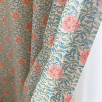 [천삼백케이] [바이아미엣홈] 엄마옷장 꽃무늬 방커튼 -S사이즈(가리개 아이방 주방커튼)
