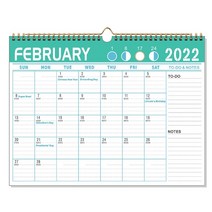 2022 홈 데코레이션 캘린더 트윈 - 와이어 바인딩 통치 블록 7 월 2021 - 12 월. 2022., B (달콤한 라이프 스타일)