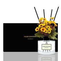 [바보사랑] 포시즌 디퓨저 블랙라벨 선물세트 200ml 데이지 옐로우, 향오일:아이스블루민트
