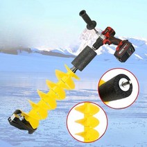 아이스오거 빙어 낚시 드릴 얼음 뚫기 6인치 구멍, 8인치녹색의짧은부동톱니모양칼