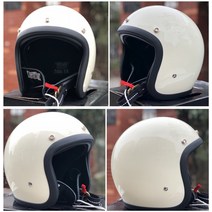 소두핏헬멧 바이커 오픈페이스 티티엔코 반모 오프로드 티티앤코500tx 베스파헬멧 스쿠터 티티앤코 할리 데이비슨 헬멧 티티엔코헬맷, M, 화이트 테두리