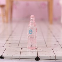 10PCS 미니어처 플레이 음료 에이드 모델 ob11 미니 가구 12부 bjd 장면 dollhouse 시뮬레이션 소품, 핑크 복숭아 맛 거품 물