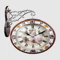 153-835 TAS 무드등 무소음 조명 양면 벽시계, 없음