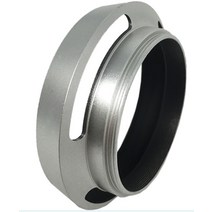카메라 렌즈후드 37 39 40.5 43 46 49 52 55 58 62 67mm 금속 렌즈 후드 라이카 m voigtlander summicron 카메라 렌즈 실버, 37mm
