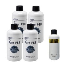Pure PSB 300ml 고농축박테리아 생박테리아제 물잡이 및 유기물 분해 박테리아 + Pure Balance 100ml 증정, 4개