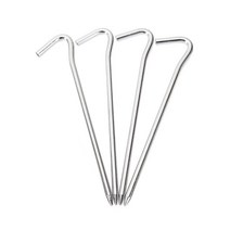 온캠프 텐트고정 알미늄 단조팩 ㄱ형 캠핑팩 4p(18cm)