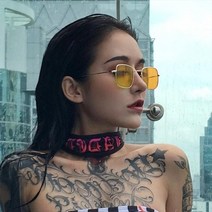 갓샵 사각 인싸 선글라스 안경 3color [갓샵 복고 틴트 눈알가리개 빈티지 레트로 파티 특이한선글라스]