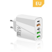 고속 충전기 무선 65W PD 충전기 고속 3.0 c형 USB 전화 어댑터 아이폰 14 13 12 11 프로 샤오미 화웨이, 01 EU White
