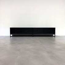 모디쉬갤러리 펜넬 심플 거실장 세트 2400, 거실장 1200 A (-449000원), 블랙
