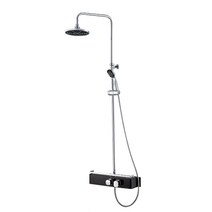 지금오늘 친환경 선반형 욕실 레인 해바라기 샤워기 블랙