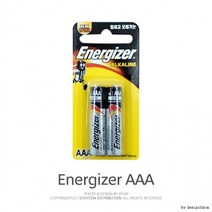 에너자이저 AAA(2알카드) 1.5V LR03 알카라인 건전지, 상세페이지 참조, 상세페이지 참조