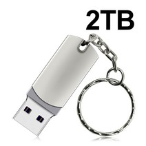 새로운 Usb 3.0 16 테라바이트 고속 Pendrive 8 금속 Cle 플래시 드라이브 4 2 휴대용 SSD 메모리 펜 드라이브, silver 2TB, 02 2TB