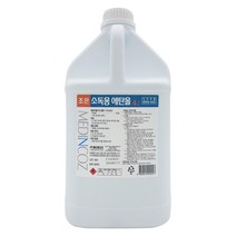 에탄올 83% 손소독기 리필용 기구 손잡이 공간소독용 알콜 업소용 식탁 의자 소독제 4L, 1개