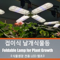 날개 식물등 - 식물생장 촉진 식물전용 LED 램프, 4엽 식물LED전등 5+1개