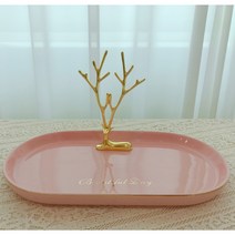 장식장 화장대 골든 트레이, 핑크(버전2 Beautiful Day)