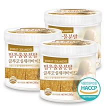 푸른들판 프랑스산 밀추출물 밀추출 분말 글루코실 세라마이드 haccp 인증 콜라겐 엘라스틴 히알루론산 비타민C 비오틴, 3통, 250g