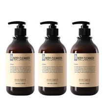 evaclaire 시어버터 바디클렌저 오일 피부보습 바디워시 대용량, 3개, 500ml