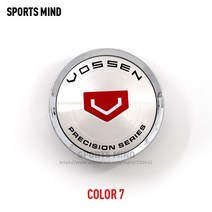 휠캡 4개/몫 75MM 자동차 휠 센터 허브 모자 VOSSEN 정밀 시리즈 엠 블 럼 로고 스타일링 액세서리, 07 COLOR 7