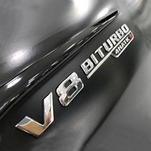 벤츠 V8바이터보 엠블럼 4매틱 휀다 몰딩 뱃지, 01. V8바이터보 (실버 A타입), A TYPE