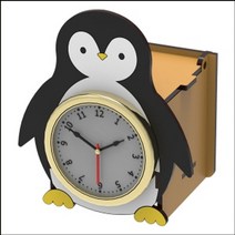 꾸미기 DIY 오르골 뮤직박스 펭귄 시계, 본상품선택