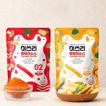 미쓰리 떡볶이 소스 양념 50g 보통맛 5개+카레맛 5개