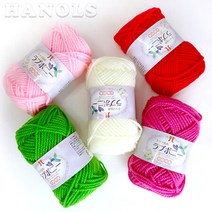 하마나카 보니 뜨개실 아크릴 수세미 수세미실 인형실 소품실, 124 초록, 상세페이지 참조4