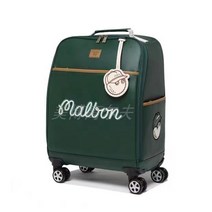 여성용 골프 가방 의류 가죽 풀리 운반 케이스 트롤리 상자 수하물 코드, [01] Green