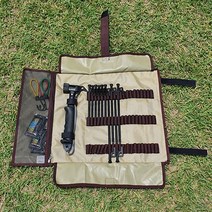 캠핑 단조팩 10개 망치 가방 세트, 블랙 20cm 6개+30cm 4개 세트