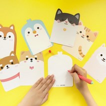 핑크풋 애니멀 스마트 엽서 ver2 10p 어린이집 유치원 카드 편지 답례품, 옵션선택, 펭귄