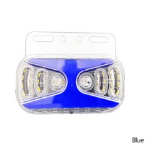 23LED 트럭 통관 조명 24V LED 트레일러 사이드 마커 라이트 턴 신호 램프 레드 화이트 앰버 트럭 트랙터, 01 파란