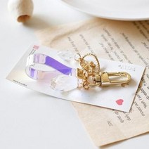 (핸드메이드) 홀로그램 스노우 크리스탈 키링