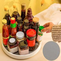 소품 양념통 트레이 주방정리 회전 수납 턴테이블 원형 선반, 소