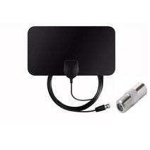uhd안테나 지상파 안테나 위성안테나 4k25db high gain hd tv dtv box digitale high gain hdtv digital antenna mini, 검은색