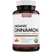 Healths Harmony 실론 시나몬 1000mg 120정, 120타블렛