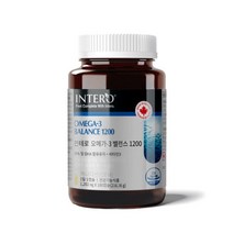 [인테로] 오메가3 밸런스 1200mg 6개월분, 상세 설명 참조, 상세 설명 참조
