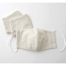 일본직발송 6. 도가 모직 [일본제] 입체 거즈 천 마스크 세탁 가능한 위생적인 거즈 마스크 작은 물방울