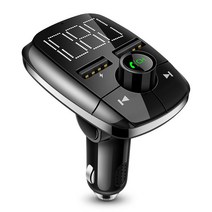 Newmine 블루투스 5.0 자동차 무선 카팩 차량용 블루투스, 블랙