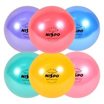 학원 체육교재 리듬체조 공 130mm 곤봉 막대 줄 후프, 옐로우