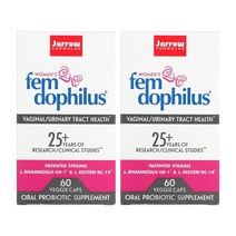 자로우 우먼 펨 도피러스 50억 CFU 60정 베지캡슐 2통 프로바이오틱스 유산균 재로우 Jarrow 고약사