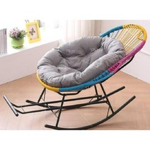 아카풀코 라탄 의자 야외 테라스 아카풀코의자 아카풀코체어 계란의자 디자인의자, 텔레스코픽 풋/블랙/칼집