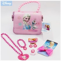 디즈니 정품 6종 엘사 공주 주얼리&가방 선물세트