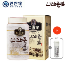 (주)인산가 정품 9회 인산죽염 500g 고체+홍삼초코크런치(49g) 또는 9회죽염고체담은 휴대용기(4개) 사은품, 2박스