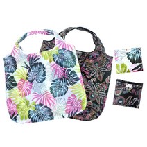 파우치데이 패턴 폴딩 에코백 [BG125], 08.핑크플라워