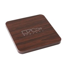 맑게울려퍼지는 원목 고속 무선충전기 TEMC001 15W, 딥브라운, 1개