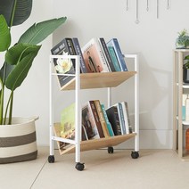 블루밍홈 이동식 보조 책상 서랍 MDD2 책장 4 COLOR 합성목재 520X300 책꽂이, 옐로우비치