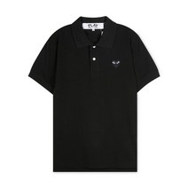 꼼데가르송 남성 하트 와펜 블랙 카라티 AZ T066 051 1