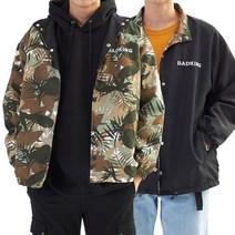 장바9니 모글리 양면점퍼 앞면야상 뒷면블랙 남녀 오버핏 자켓