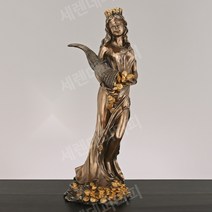 빈티지 조각상 소품 로스쿨 정의의 여신상 법률사무소 서재 인테리어 소품, F 행운의 여신 22X22X60.5cm