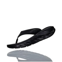 HOKA ONE ONE 여성용 오라 리커버리 플립 플랍 블랙/다크 걸 그레이 10 B(M) US (1099676)