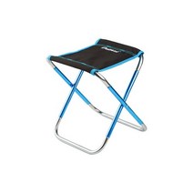 듀랄루민 7075 휴대용 초경량 접이식의자 분리형 캠핑 등산 낚시, 1개, 블루